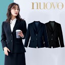 nuovo ジャケット 長袖 レディース 黒 フォーマル ストレッチ SJ1004-2 FOLK 事務服 大きいサイズ ビジネススーツ オフィス 女性 事務 仕事着 受付 医療事務 事務員 企業 通勤 オフィスウェア ビジネス OL 制服