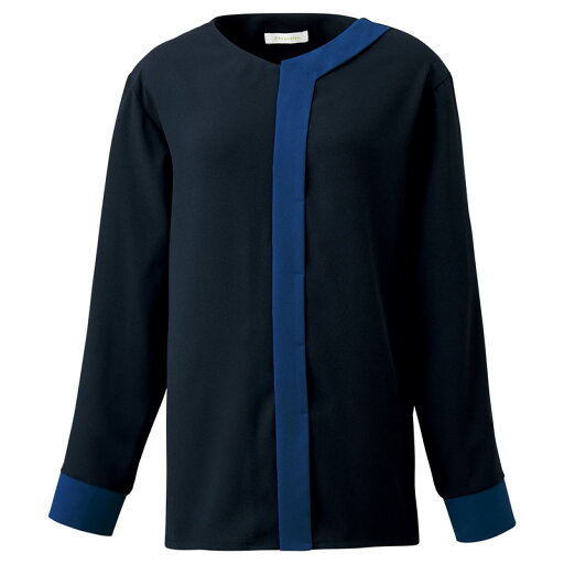 【事務服】バイカラープルオーバーブラウス WN62B 神馬本店 【事務服】バイカラープルオーバーブラウス WN62B 神馬本店