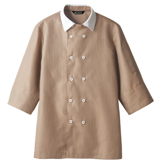 【クッキング・サービス】シャツ　7分袖　袖口ネット　WC2631-7　住商モンブラン