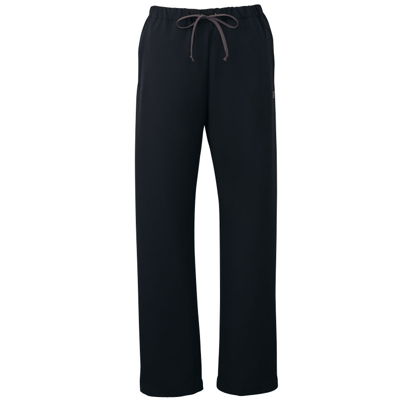 【医療白衣】レディスパンツ　ノータック　総ゴム　UM701-BK　住商モンブラン