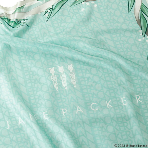 ジェーンパッカー 事務服 大判スカーフ S-79006 ポリエステル【エコ素材】セロリー