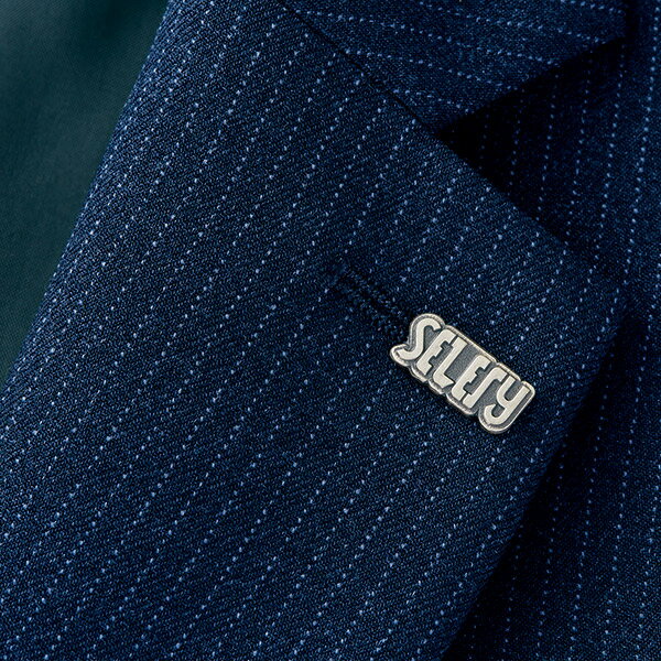 【TioTioプレミアム抗ウイルス】事務服 ジャケット S-25081 エアフォートストライプ セロリー