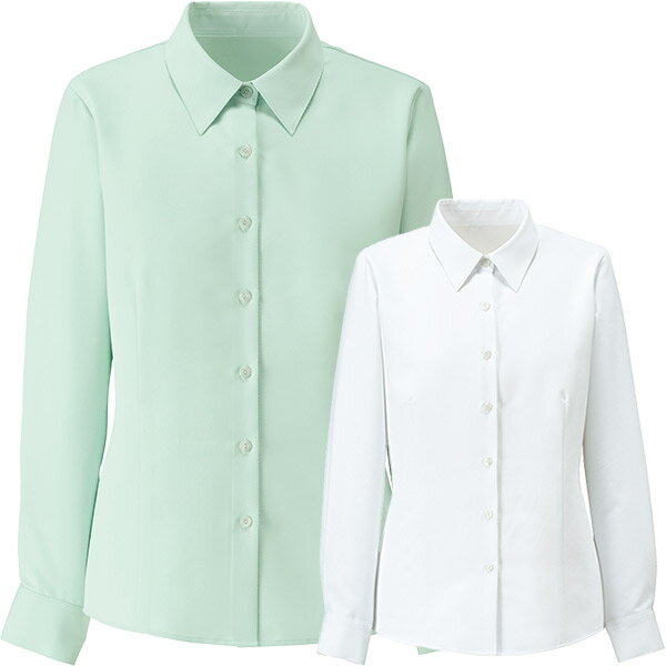 ボンオフィス事務服 【制菌加工】長袖シャツカラ...の紹介画像2