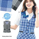 ボンオフィス事務服 春夏ベスト AV1839 グラデドビー 【高通気】