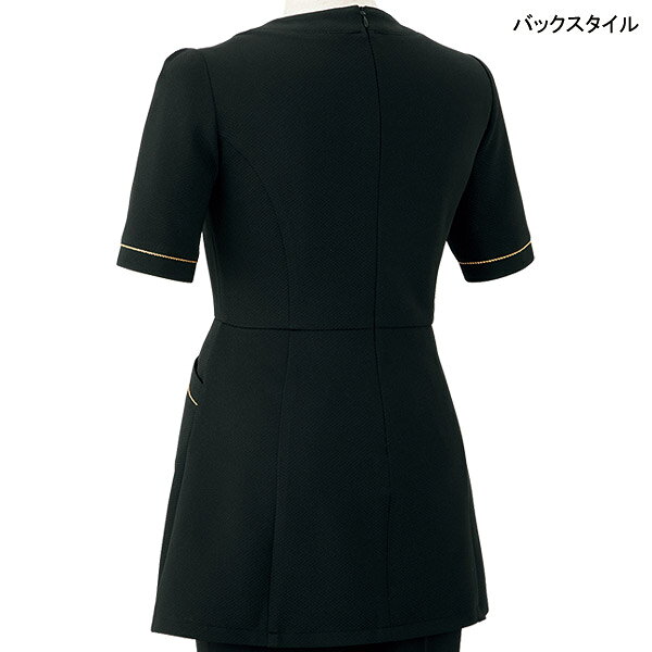 美容 クリニック チュニック 42058 バスケットニット ラボーテ uniform-store-10014325 ワーキングユニフォームストア サンプル画像3