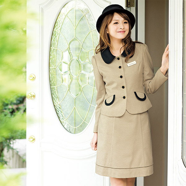 事務服 帽子 OP109 無地ブラック アンジョア en joie