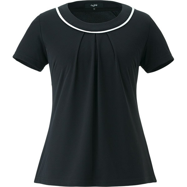 エステ美容 医療事務服 半袖カットソーブラウス 06155 アンジョア ストレッチスムース