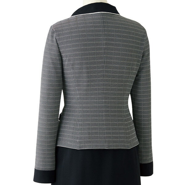 事務服ブラウス 長袖オーバーブラウス 26506 アンジョア キャンディボーダー uniform-store-10013003 ワーキングユニフォームストア サンプル画像3