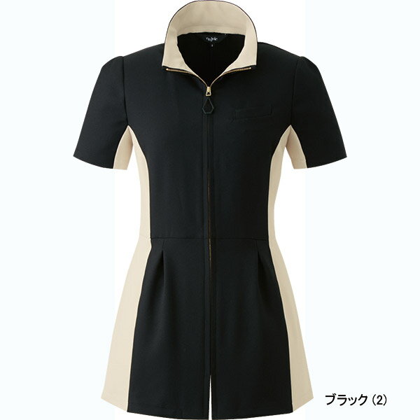 エステ美容コスメ制服 チュニックジャケット 42050 ナチュラルツイル アンジョア