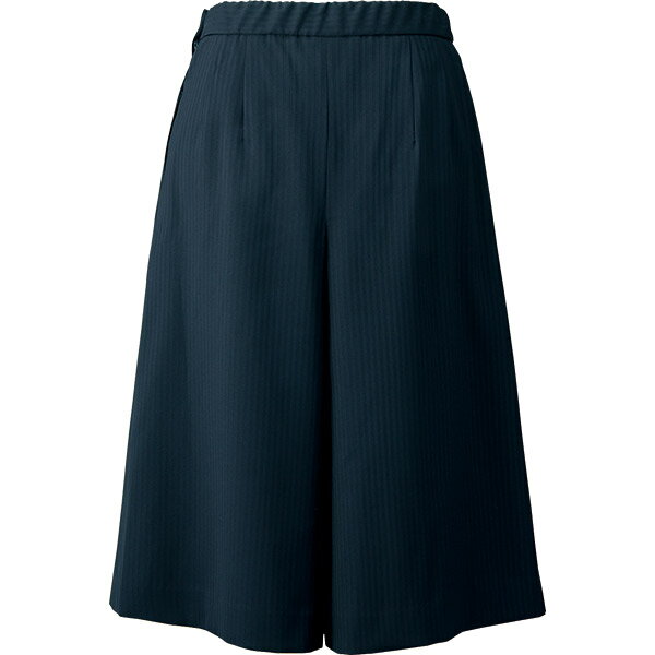 【消臭 エコ】ホテル 事務服【ひざ下丈】ゴムinラップキュロットスカート AR3002 エコルナTMジャドーストライプ アルファピア