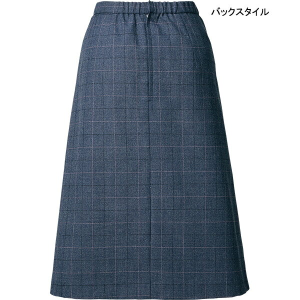 事務服【グリーン購入法 ウエストゴム】 Aラインスカート YT3926 ペンシルタッタソール 鳥居ユキ アルファピア