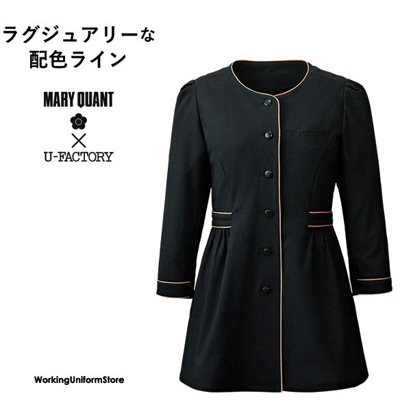 マリークヮント ホテル 受付八分袖チュニック M17051 アクティブストレッチトリコット