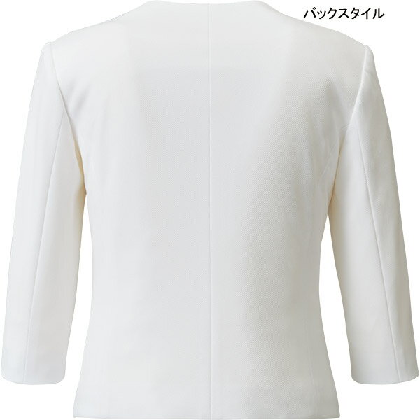 マリークヮント 受付制服 七分袖ジャケット M43202 コンフォータブルニット アルファピア