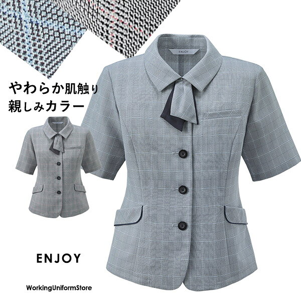 樂天商城 - 事務服 オーバーブラウス ESA1029 ルミナスウインドペーン エンジョイ