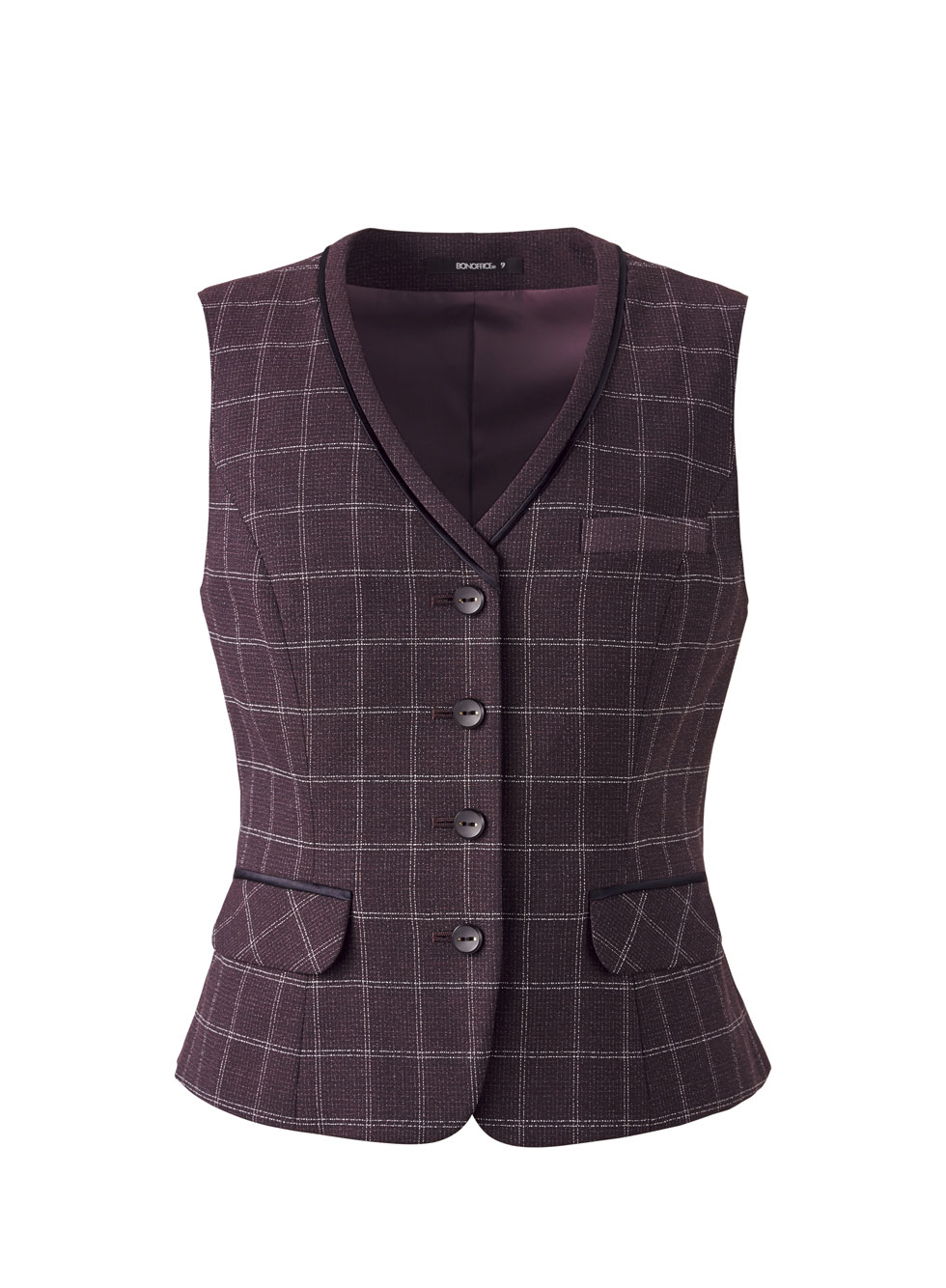 BONOFFICE ボンオフィス ベスト 【5~15号】 事務服 会社 受付 制服 ユニフォーム フォーマル 【PrimeFabric / プライムファブリック】 av1276 宅配のみ