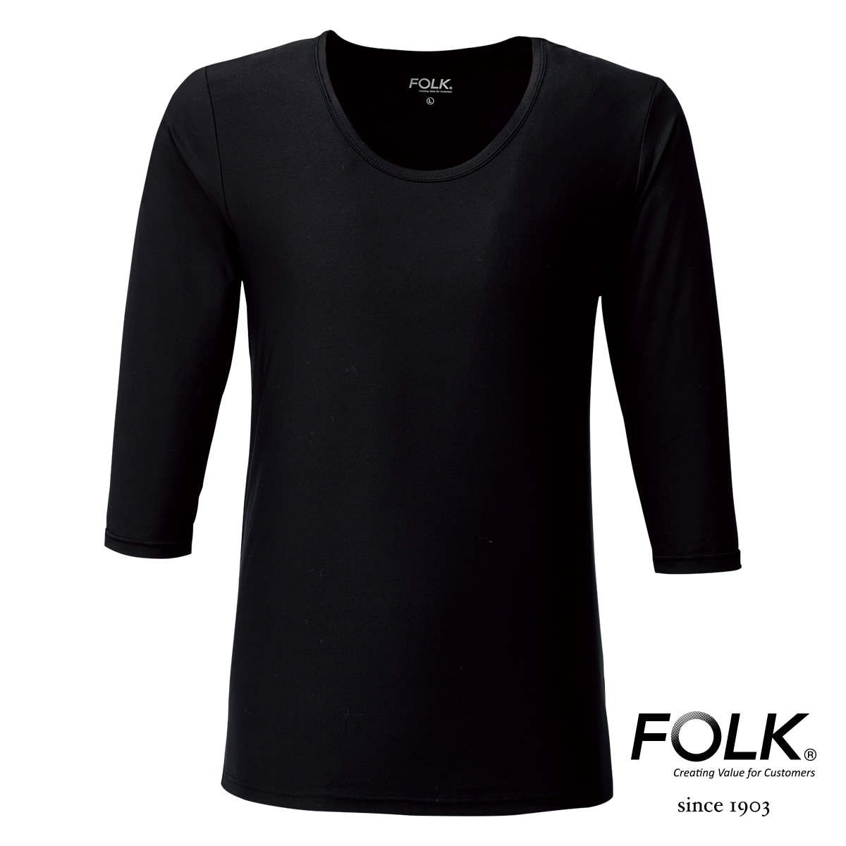 9002インナー2枚組　メンズインナー　オールシーズン　8部袖　袖捲り不要　スクラブのインナー　ビジネ..