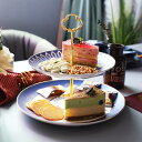 ケーキスタンド 2段 セラミック 花柄 欧風 円形 デザートラック ケーキデコレーションツール 収納ホルダー コンパクト サービングプラッター 誕生日 記念日 結婚式 宴会テーブル ホーム