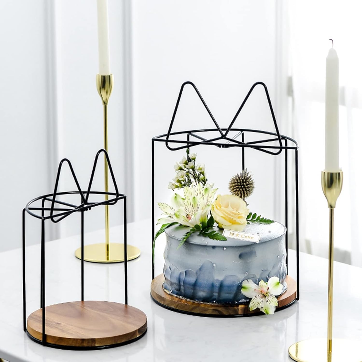 ケーキ陳列台 3層/2層 ステンレス製 デザートスタンド 北欧風 トレイ ディスプレイラック コンパクト フルーツ/お菓子/果物 収納 プラッターラック テーブルデコレーション 宴会 撮影小物