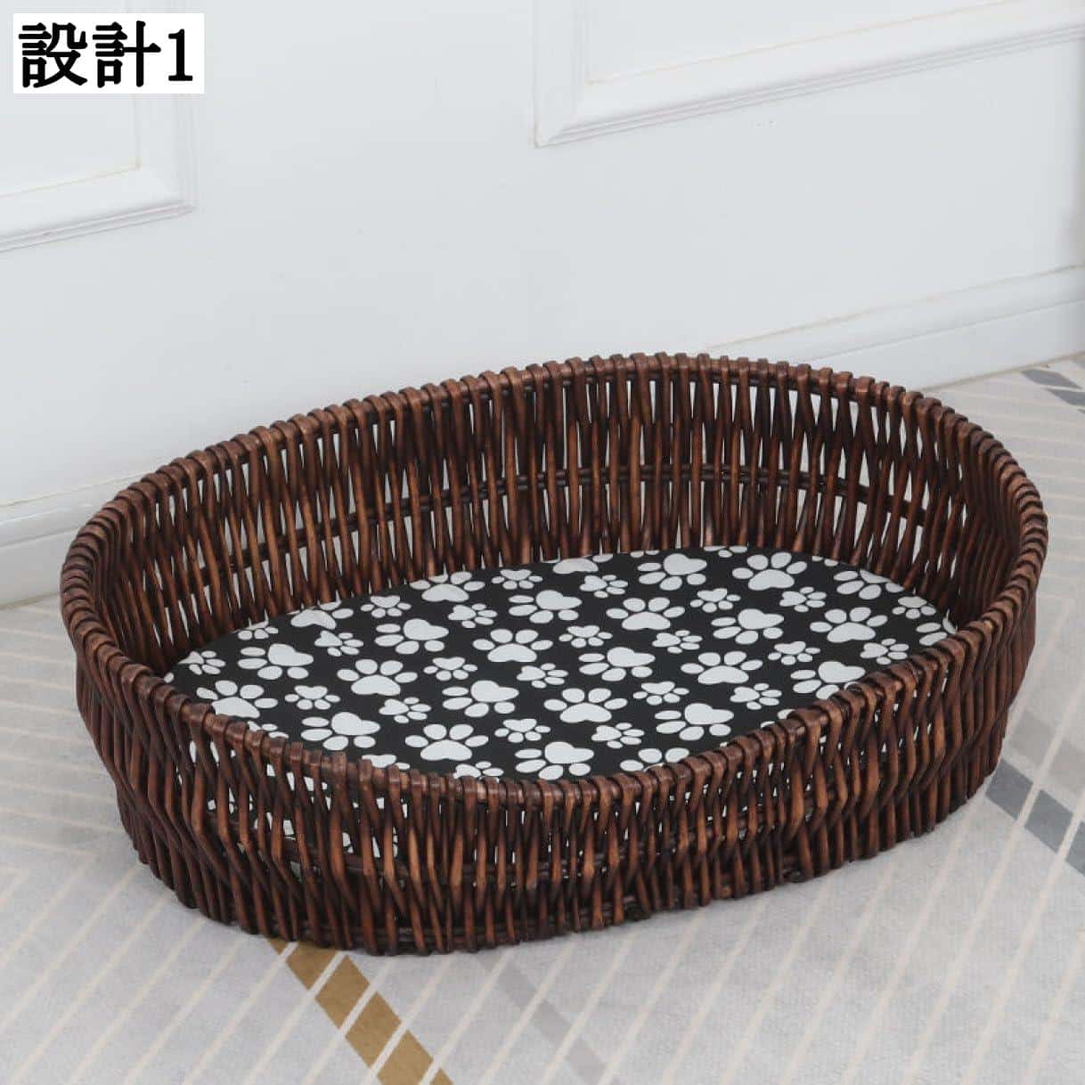 ペットマット 夏用 ラタン 猫ベッド カゴ ペットベッド 猫用ベッド 猫ちぐら 小型犬 通気性 洗える 手..