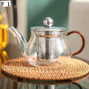 おしゃれ 可愛い 急須 紅茶急須 ティー ポット 耐熱ガラス 透明 食器 ティーサーバー 北欧 電子レンジ対応 カフェ風 お茶会 ママ会 リーフティー急須 一人...