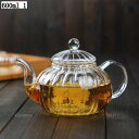 軽量 耐熱ガラス製 ティー急須 600ml クリアティー急須 茶こし付き おしゃれ 紅茶・コーヒー用 蓋付き 冷水筒 キャンプ用 ギフト プレゼント