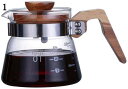 ガラスコーヒーサーバー ティーポット コーヒードリッパー 耐熱ガラス ハンドドリップ コーヒーメーカー おしゃれ 400ml 珈琲ギフト ガラス製 コーヒーサー...
