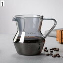 コーヒードリッパー ステンレスフィルター ガラス 食洗器対応 目盛り付き 400ml 手作りコーヒー おしゃれ 珈琲ドリッパー 耐熱ガラス 蓋付き ドリッパーセ...