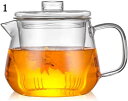耐熱ガラス ティーポット 500ml 透明 おしゃれ 急須 茶こし付き 紅茶ポット シンプル カフェ風 お茶用品 ガラス製 清潔感 花茶 リーフティー フルーツ...