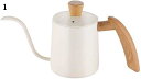 ドリップケトル 細口 ステンレス製 やかん 350ml コーヒーポット ティーポット ドリップやかん 湯沸かし コーヒー器具 高保温性 防錆性 耐久性 軽量 IH対応 ガス火専用 アウトドア キャンプ用 600ml クッキング用品
