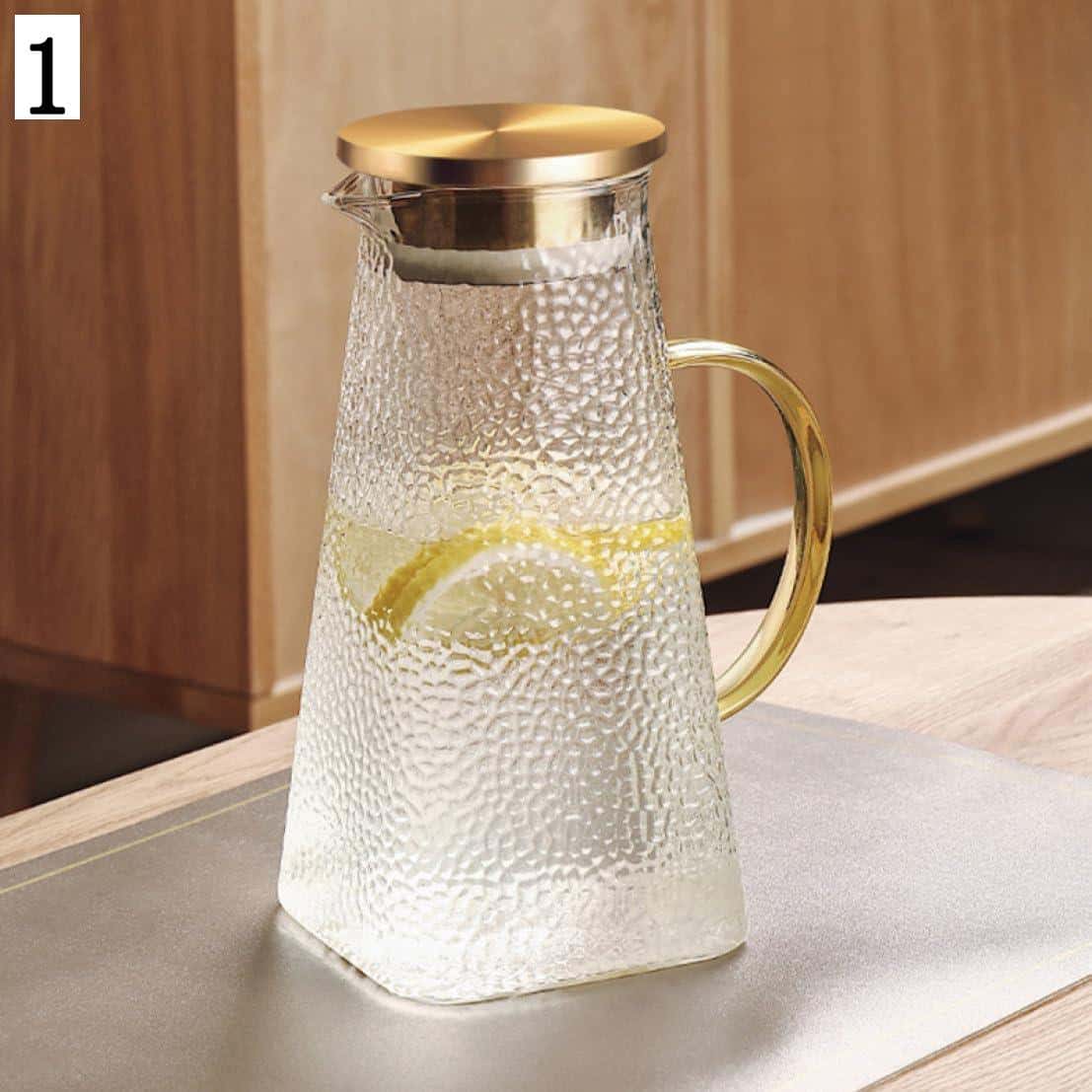 ティーサーバー おしゃれ カフェ風 レトロ 1.5L 花柄 ガラスティーポット 茶こし付き パンプキン ティーポット 急須 耐熱ガラス 北欧 薄い お茶 緑茶 ...