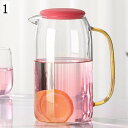 茶急須 耐熱ガラス製 冷水筒 1450ml ティーポット おしゃれ 直火電気ケトル対応 洗いやすい 電子レンジ 食洗機対応 茶こし付き ガラス製 花茶 紅茶 緑...
