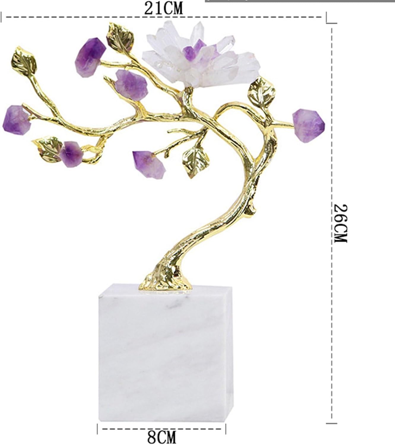 アメジスト 天然石 置物 パープル 21*8*26cm インテリア 風水 癒しグッズ プレゼント 母の日 新築祝い 引っ越し祝い 結婚記念日 バレンタインデー ...