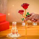 K9クリスタル 造花 バラ 薔薇 置物 透明 美しい 癒しグッズ 風水グッズ 開運 インテリア 装飾 プレゼント 母の日 バレンタインデー 結婚記念日 結婚祝い...