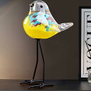 おしゃれ 置物 鳥 クリスタル ガラス インテリア小物 かわいい 癒しグッズ 抽象的 北欧 動物 オーナメント 装飾 工芸品 デスクトップの装飾 贈り物 プレゼント 卒業式 イエロー S M セット
