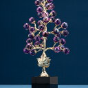 開運 金運 恋愛運アップ! アメジスト 葡萄の木 風水 置物 インテリア プレゼント S M パープル 癒しグッズ 商売繁盛 母の日 誕生日 記念日