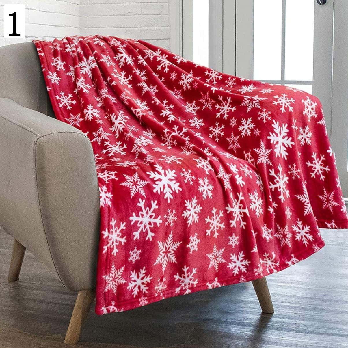 クリスマスブランケット レッド クリスマスツリー柄 70*100cm フリース 毛布 トナカイ 雪の結晶 スローブランケット カウチ ベッドチェア用 吸湿保温 おしゃれ 肌掛け布団 シングル 春秋用 クリスマス 可愛い ハーフケット タオルケット