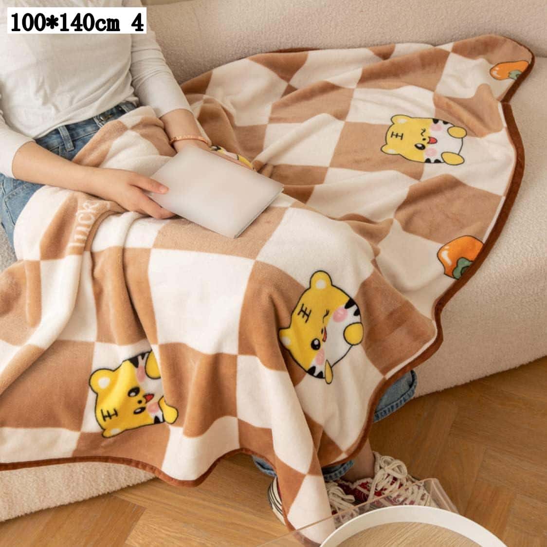 冬用厚手ブランケット毛布快眠敷き毛...