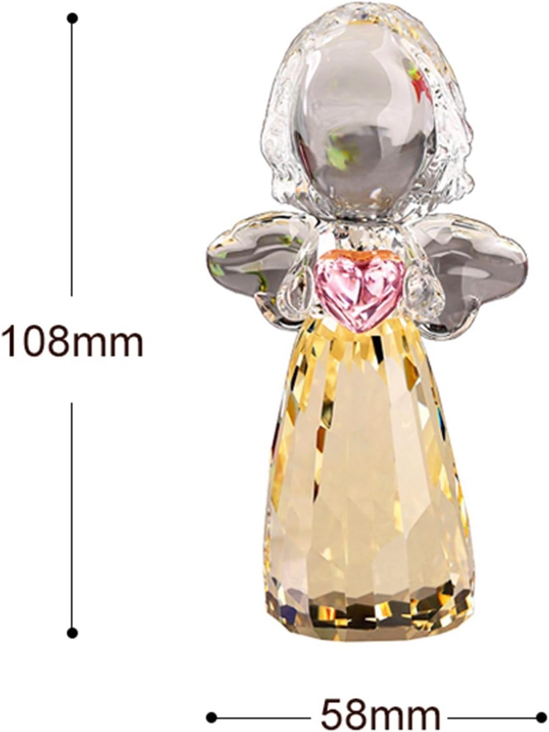 天使 置物 クリスタル ガラス細工 インテリア おしゃれ かわいい 北欧風 癒しグッズ 誕生日プレゼント 母の日 バレンタインデー 彼女 娘 卓上飾り オーナメ...