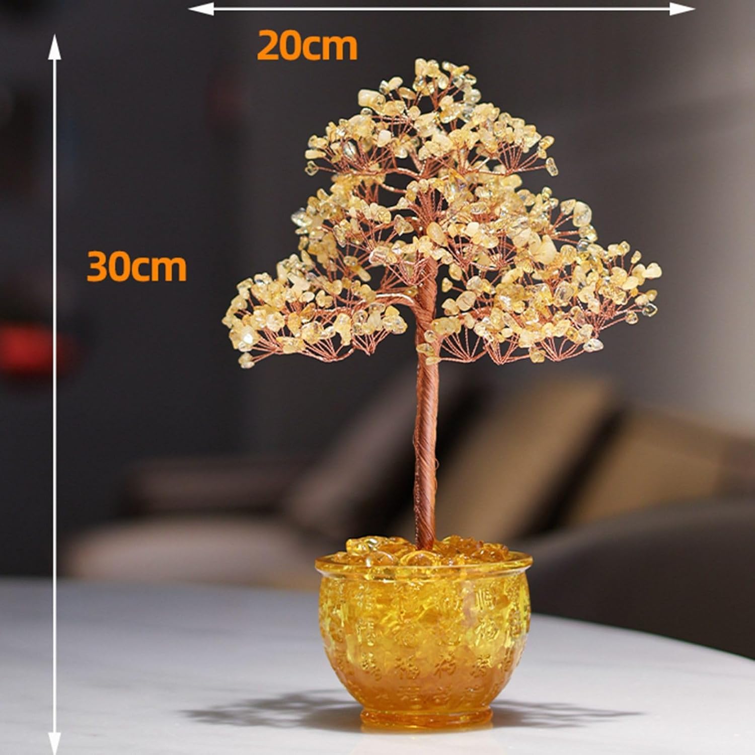 シトリン 招財樹 金運アップ 天然石 パワーストーン 風水 置物 開運 癒し グッズ インテリア プレゼント 母の日 誕生日 記念日 彼女 お礼