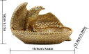 玄関収納 おしゃれ 小物入れ 多機能 卓上収納 リモコン収納 キャンディー収納 腕時計置き 鷹 置物 樹脂彫刻 小動物 インテリア クリスマス 母の日 プレゼン...