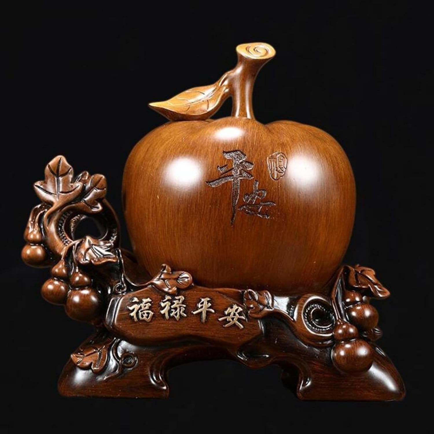 風水 置物 りんご 開運グッズ インテリア 玄関 装飾品 プレゼント 癒しグッズ 運気アップ 平安 ブルー レッド 27cm 35cm 母の日 誕生日 クリスマ...