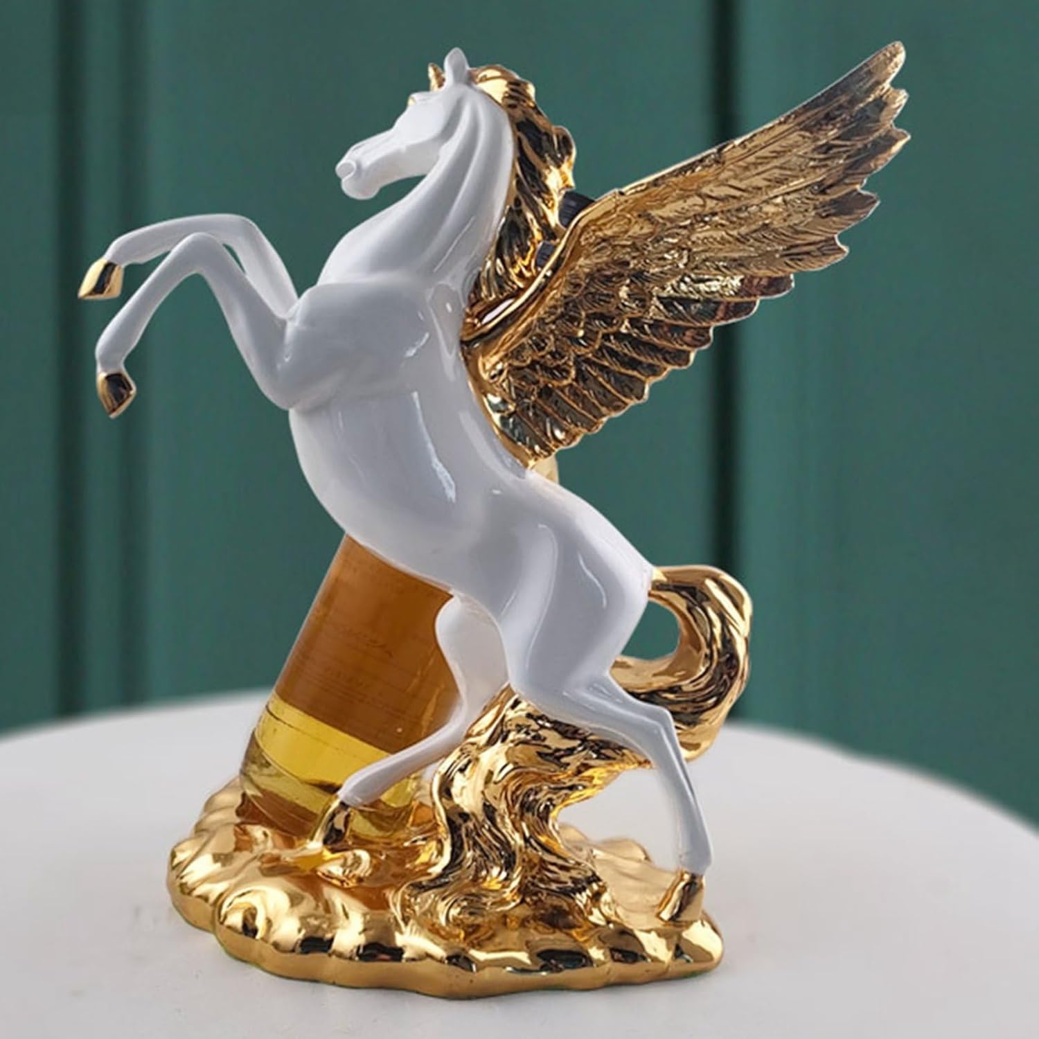 ワインホルダー おしゃれ 樹脂製 馬 彫刻 インテリア ワイン シャンパン ボトル 収納 ディスプレイ リ..
