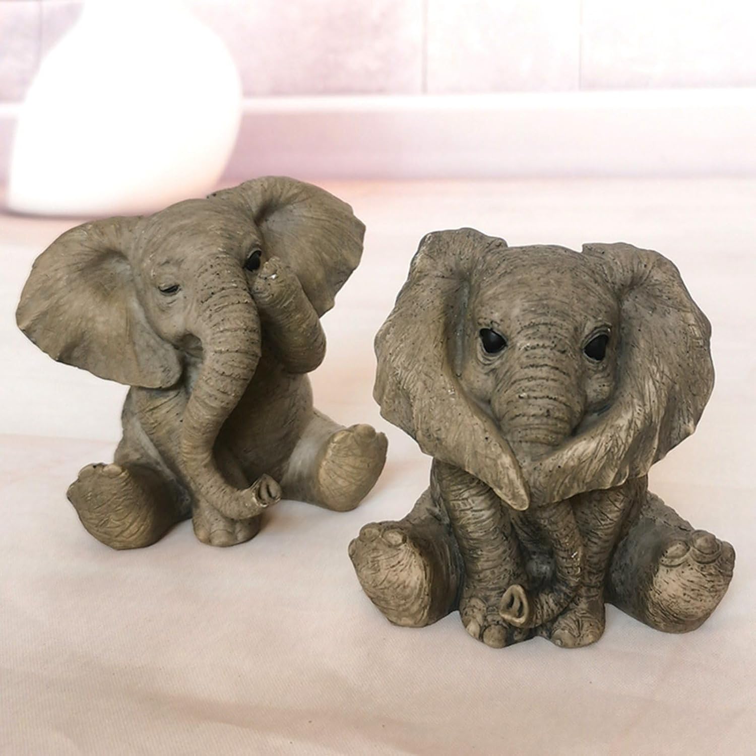 かわいい象の置物 樹脂製 ミニサイズ 玄関 インテリア おしゃれ オブジェ 癒しグッズ プレゼント ギフト