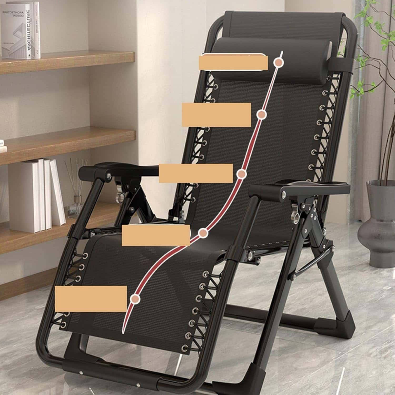 リクライニングチェア 折り畳み 一人掛け リラックス 無重力 レジャーベッド フットレスト付き 整い椅..