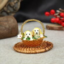 花かご 子犬 クリスタル合金 ジュエリーボックス トリンケットボックス 可愛い 癒し アクセサリー収納 ヒンジ付き 送料無料 プレゼント 小物入れ 結婚式 ギフ...