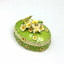蝶と花デザインのかわいいジュエリーボックス アクセサリートリンケットボックス 小物入れ 宝物入れ リング ネックレス イヤリング収納 女の子 女性へのプレゼント...
