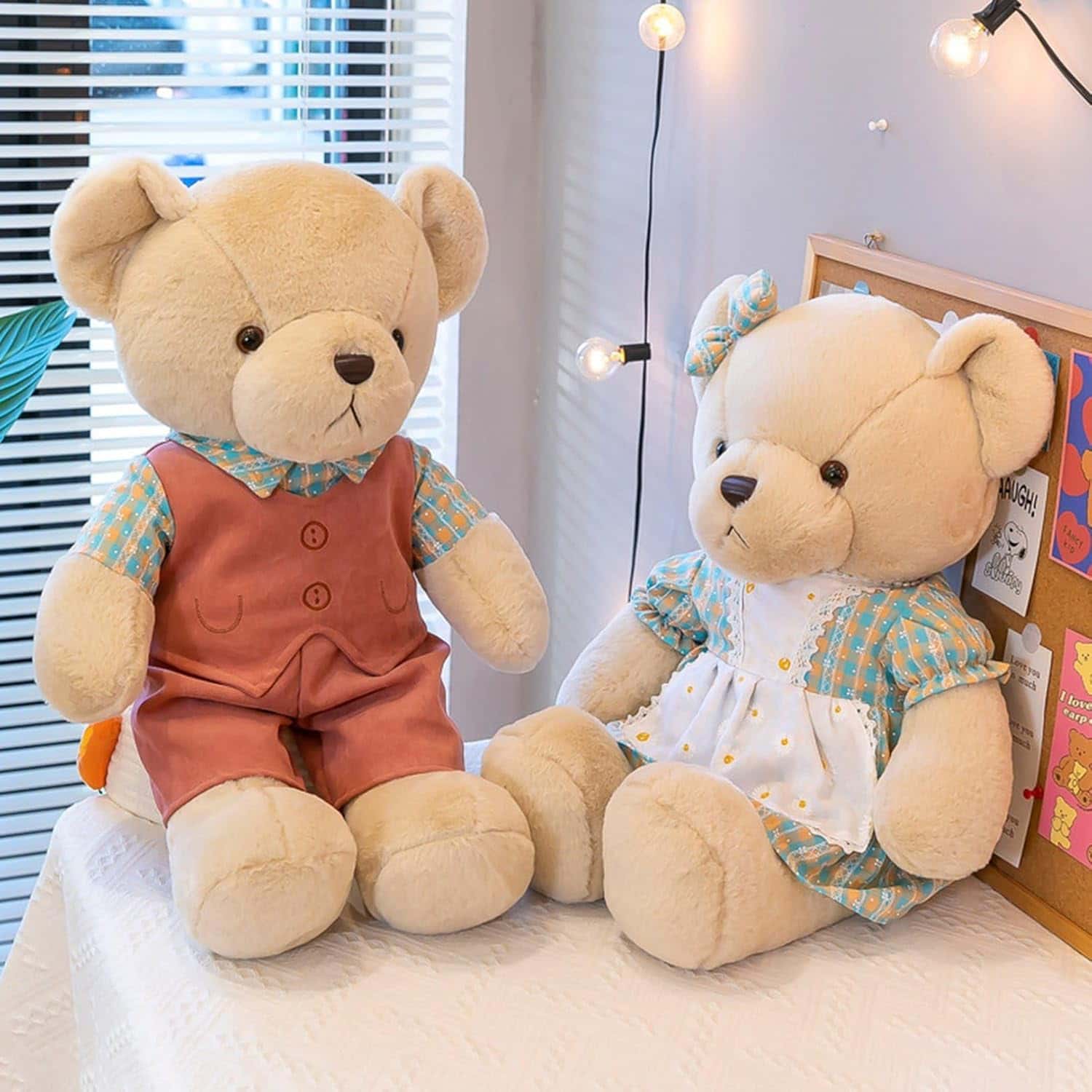 大きいテディベア 抱き枕 クマ 昼寝枕 添い寝枕 動物 ペアルック フワフワ 癒し系 洗える カップル 友..