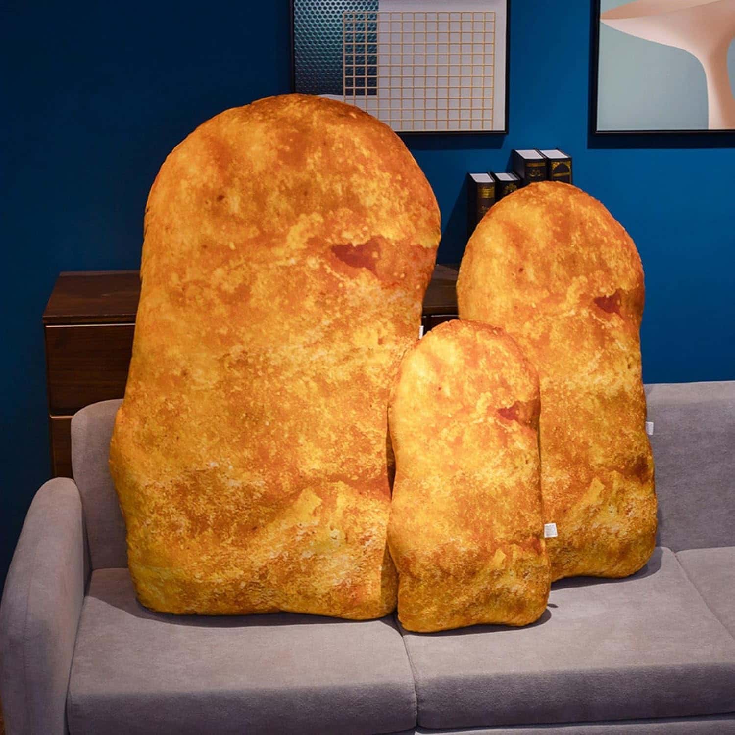 Rakuten - チキンバーガー 枕 クッション おもしろ いびき防止 洗える 睡眠サポート ギフト 結婚式 贈り物 65cm 90cm 115cm