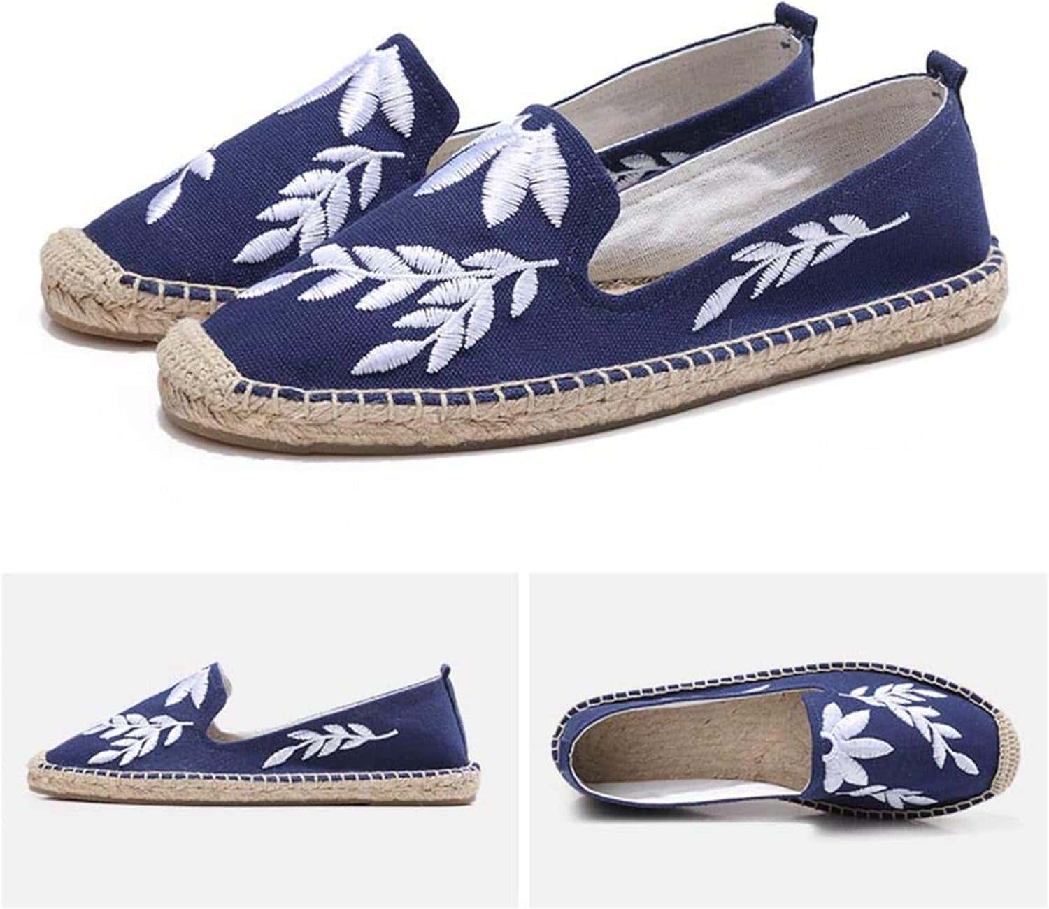 ジュートシューズ レディース スリッパ ジュート底 ミュール 刺繍 エスパドリーユ 春夏秋 カジュアル ..