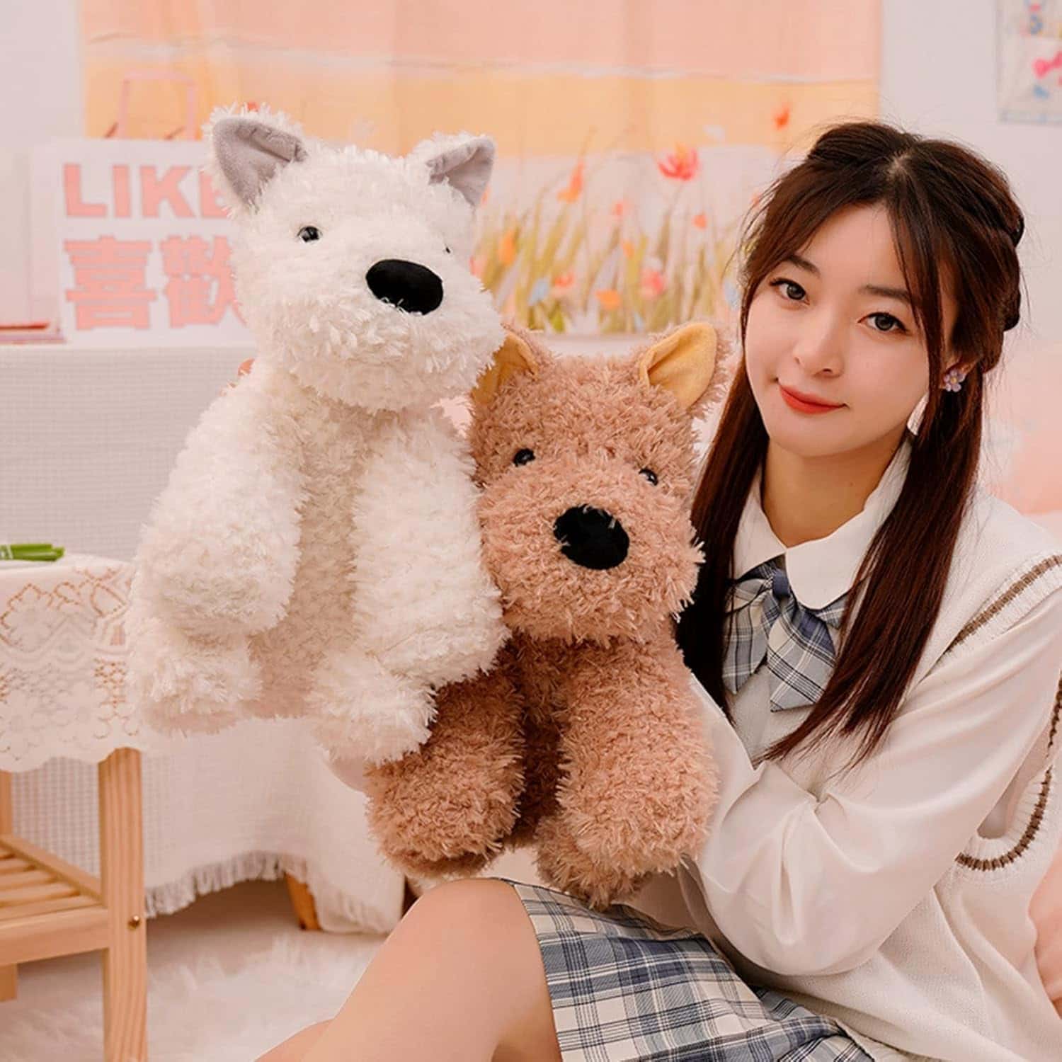 犬 縫いぐるみ ビッグサイズ 昼寝枕 添い寝枕 アニマル 抱きまくら クッション ストレス解消 超柔らかい 洗える 女の子 ギフト お祝い 七五三 小学生 新生活